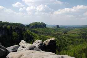 Blick auf den Falkenstein - Sächsische Schweiz