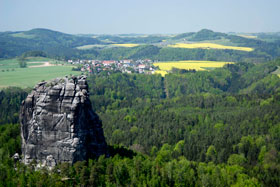 Blick auf den Falkenstein - Sächsische Schweiz