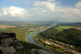 Blick vom Lilienstein - Sächsische Schweiz