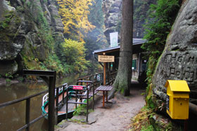 Kahnfahrt Obere Schleuse in Hinterhermsdorf - Sächsische Schweiz